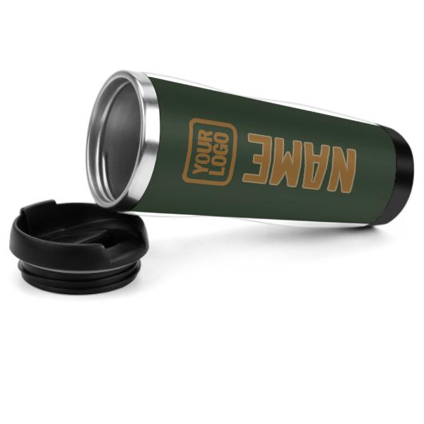Maßgeschneidertes Tannengrün Khaki Edelstahlbecher