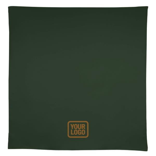 Maßgeschneidertes Tannengrün Hellkhaki Quadratische Tischdecke