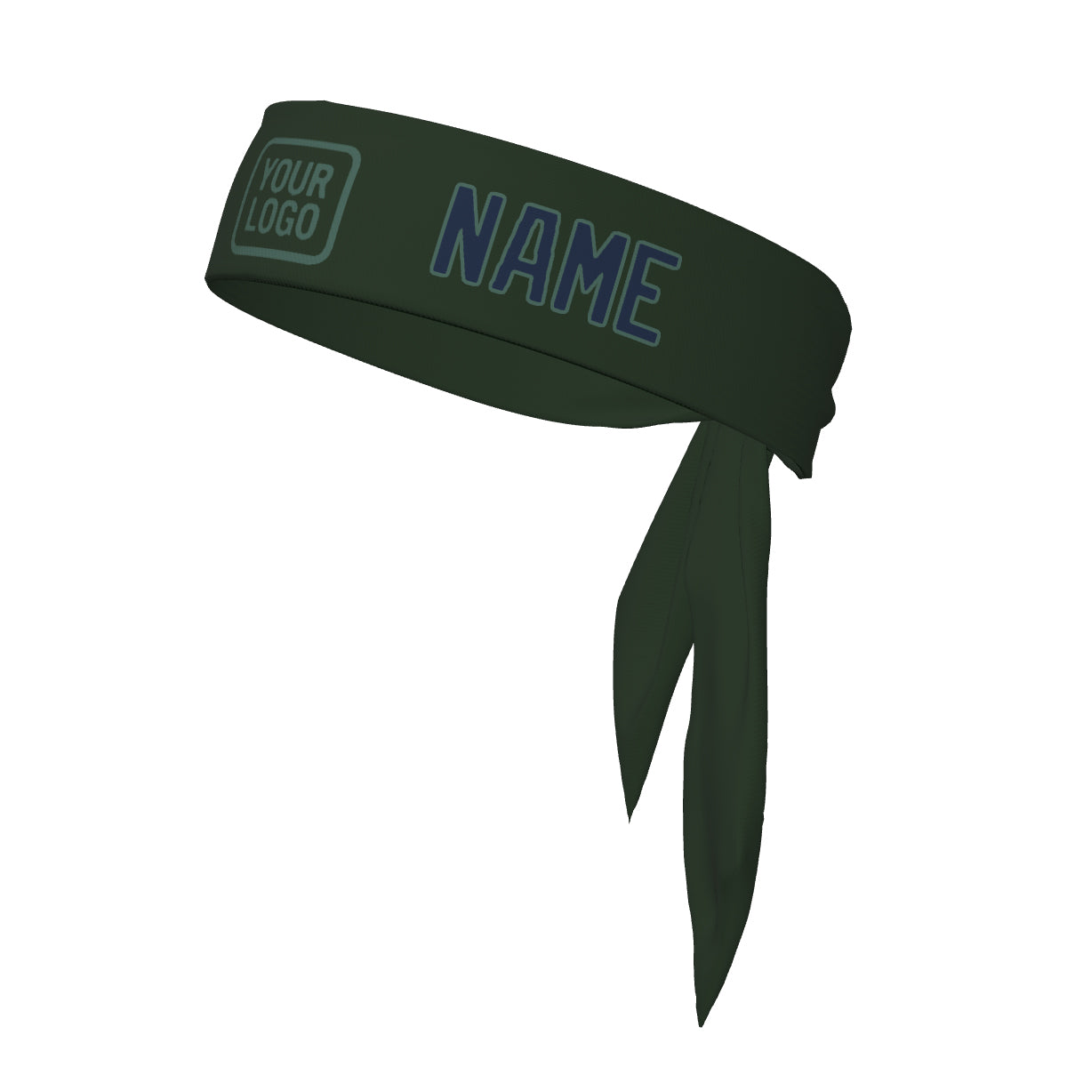 Maßgeschneidertes Tannengrün Marineblau Stirnband