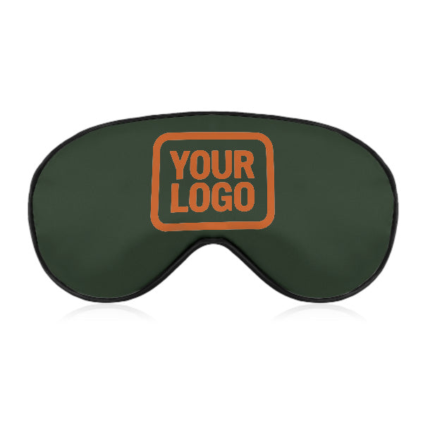 Maßgeschneidertes Tannengrün Orange Schlafmaske
