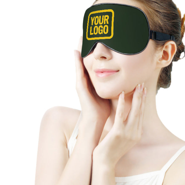 Maßgeschneidertes Tannengrün Gold Schlafmaske