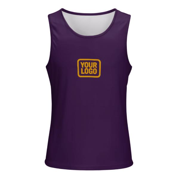 Maßgeschneidertes Lila Gelb Herren Tanktop
