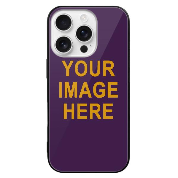 Custodia per telefono personalizzata viola e gialla