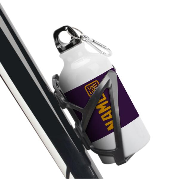 Maßgeschneidertes Lila Gelb Sportflasche