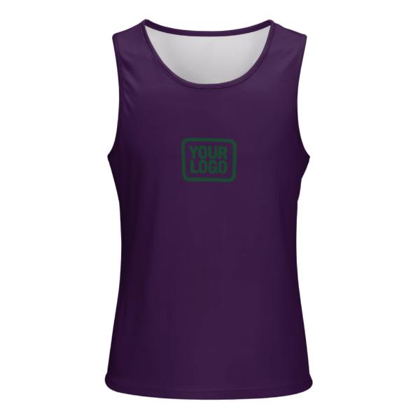 Maßgeschneidertes Lila Moosgrün Herren Tanktop