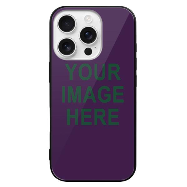 Custodia per telefono personalizzata viola e verde muschio
