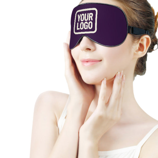 Maßgeschneidertes Lila Beige Schlafmaske