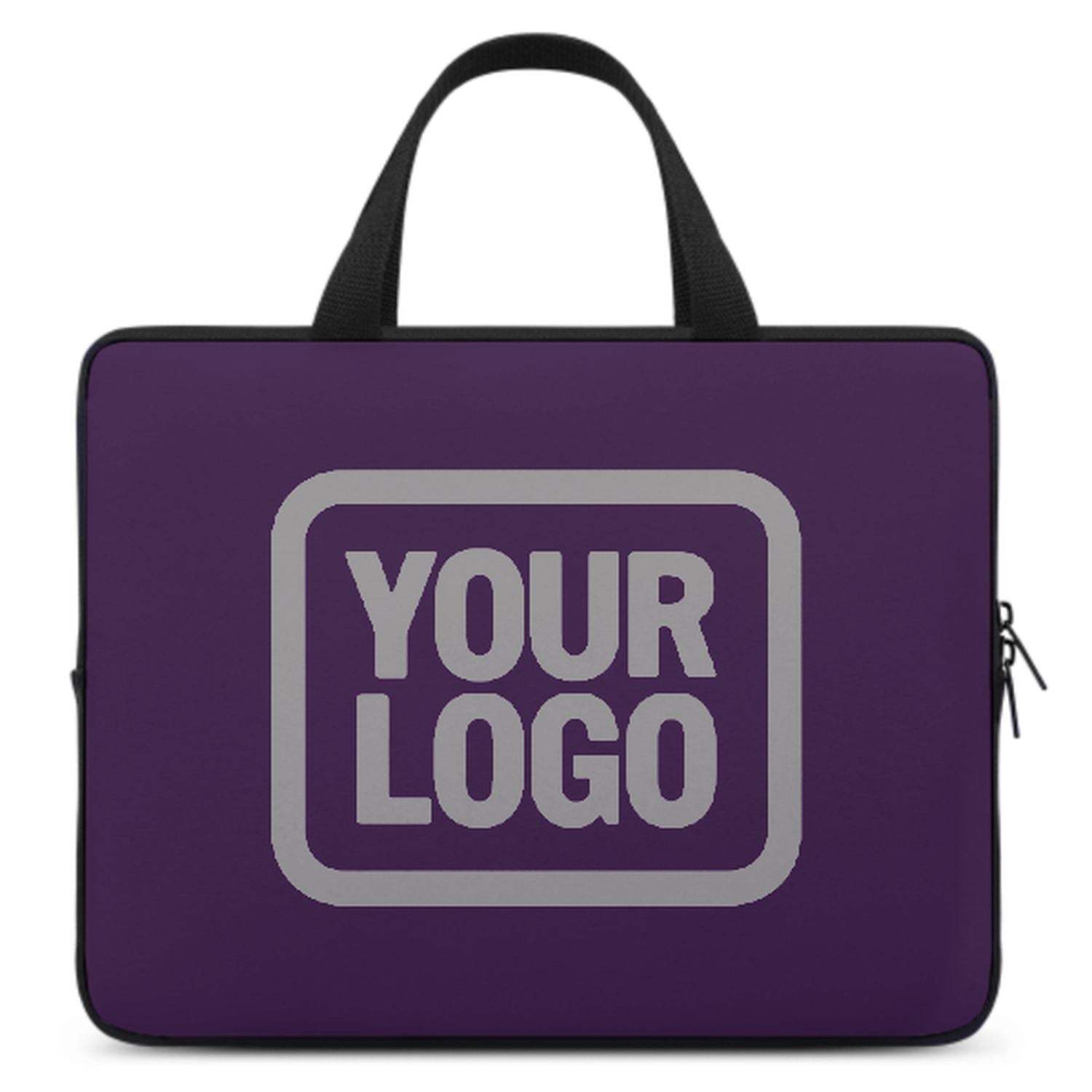 Maßgeschneidertes Lila Gray Laptop Tasche