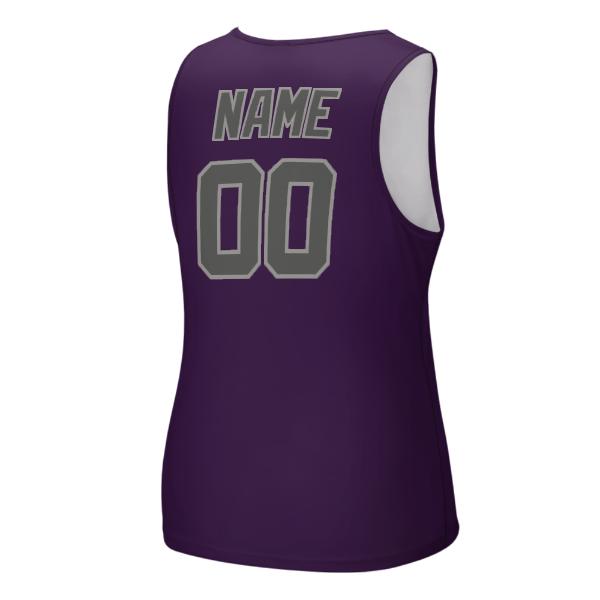 Maßgeschneidertes Lila Dunkelgrau Herren Tanktop