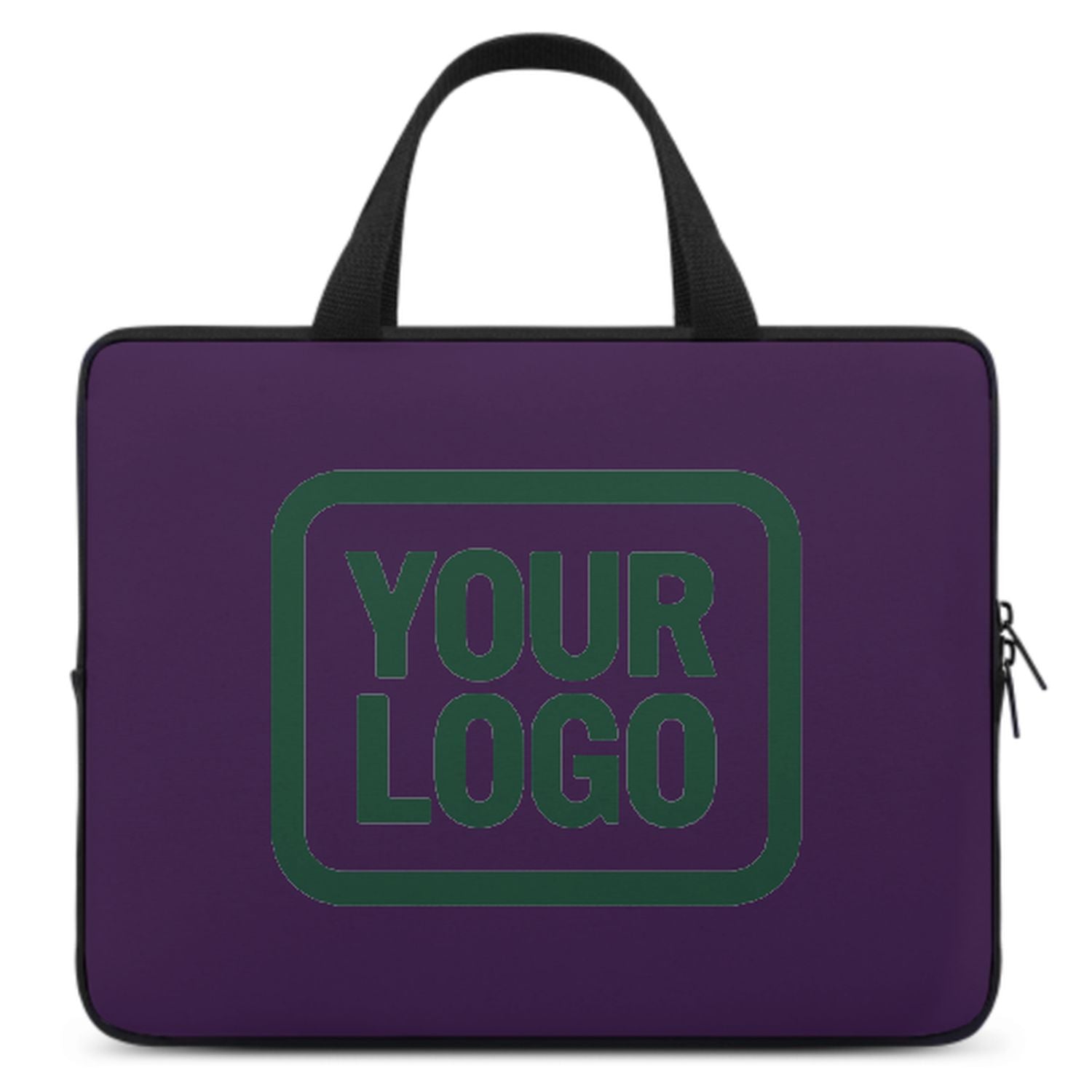 Maßgeschneidertes Lila Green Laptop Tasche