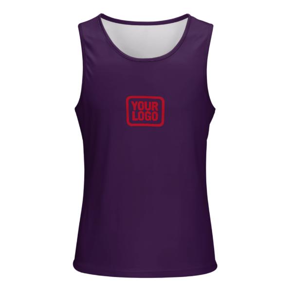 Maßgeschneidertes Lila Rot Herren Tanktop
