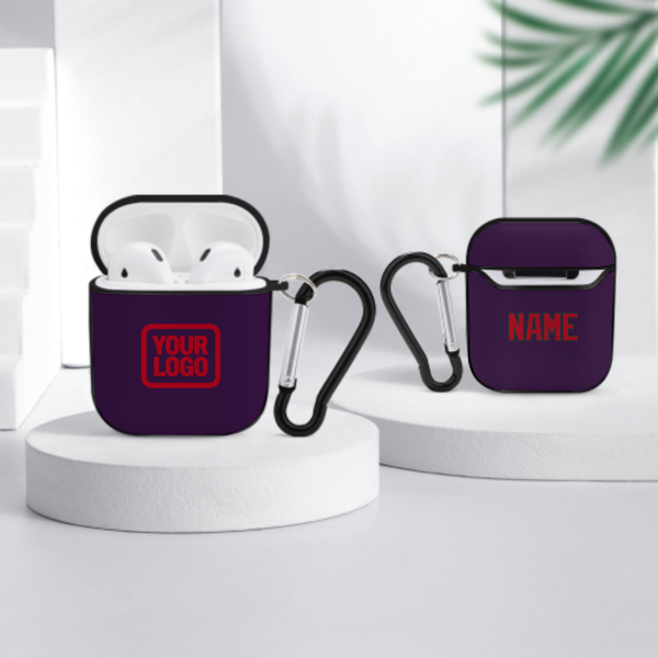 Maßgeschneidertes Lila Rot AirPods-Hülle