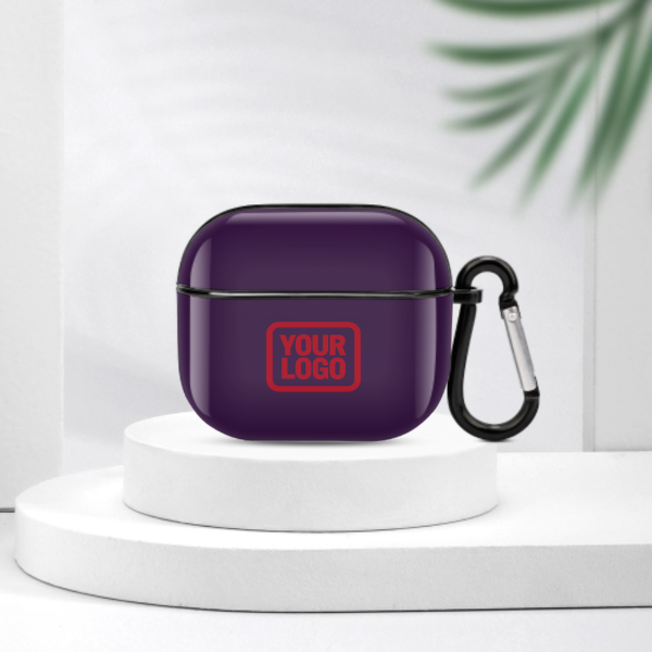 Maßgeschneidertes Lila Rot AirPods-Hülle (3. Generation)
