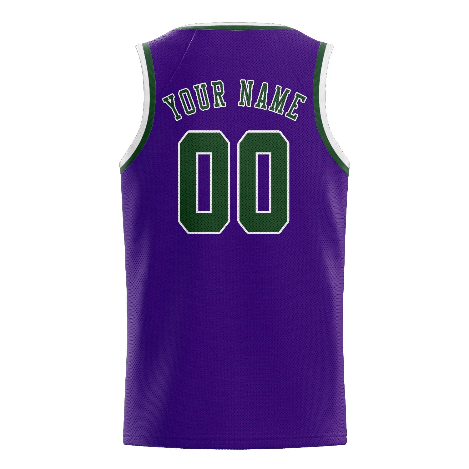 Benutzerdefiniertes Professionelles Lila Tannengrün Basketballtrikot