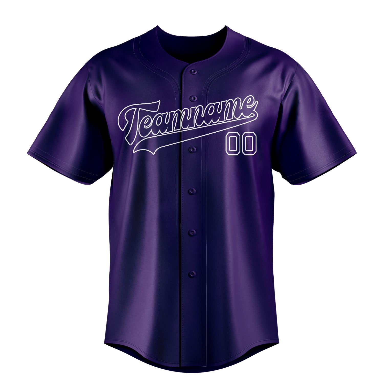 Benutzerdefiniertes Professionelles Lila Weiß Baseballtrikot