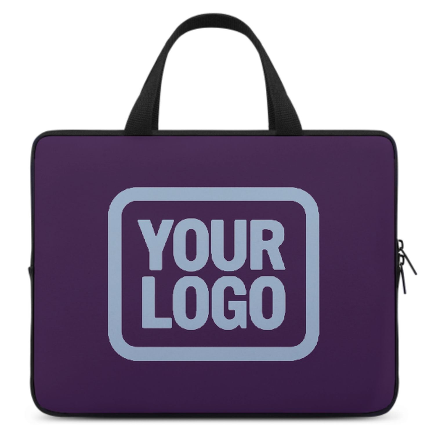 Maßgeschneidertes Lila Light Blue Laptop Tasche