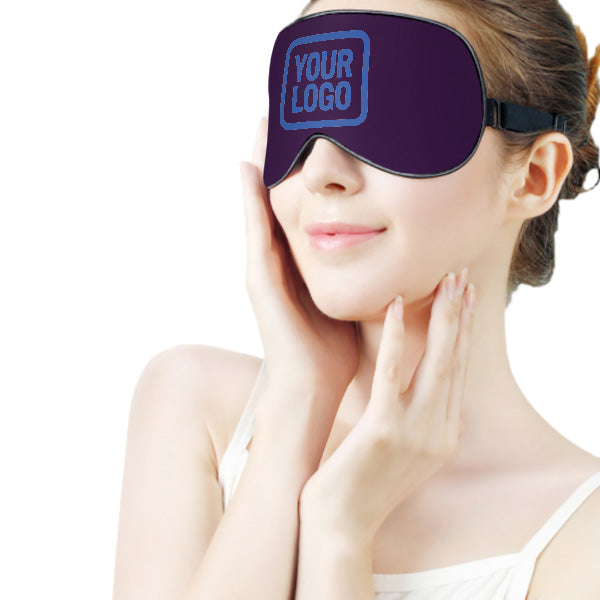 Maßgeschneidertes Lila Himmelblau Schlafmaske