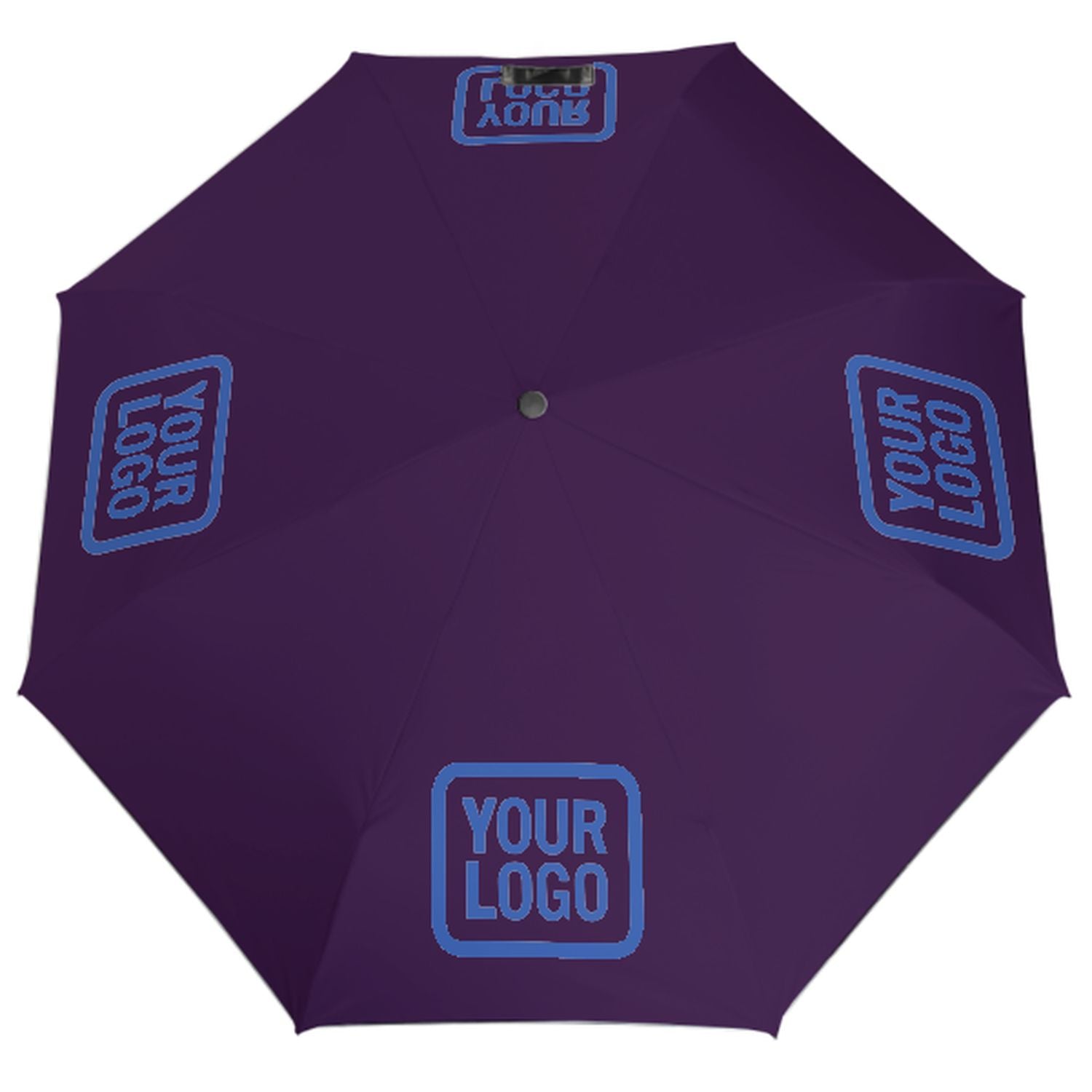 Maßgeschneidertes Lila Himmelblau Automatik-Regenschirm