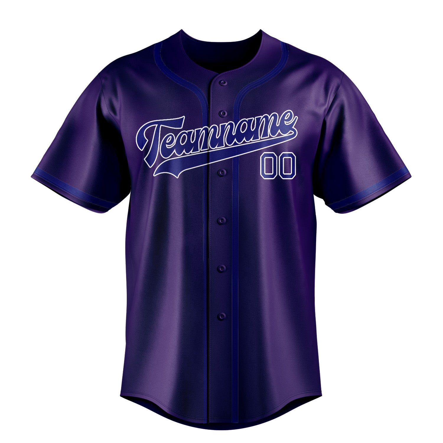 Benutzerdefiniertes Professionelles Lila Himmelblau Baseballtrikot