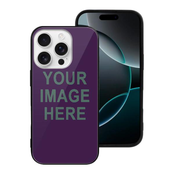 Custodia per telefono personalizzata viola-verde acqua