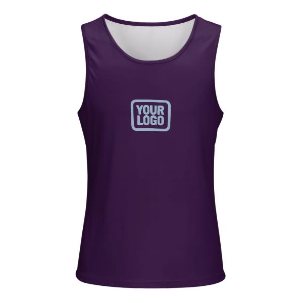 Maßgeschneidertes Lila Hellblau Herren Tanktop