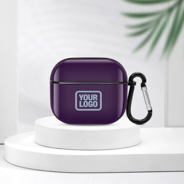 Maßgeschneidertes Lila Hellblau AirPods-Hülle (3. Generation)