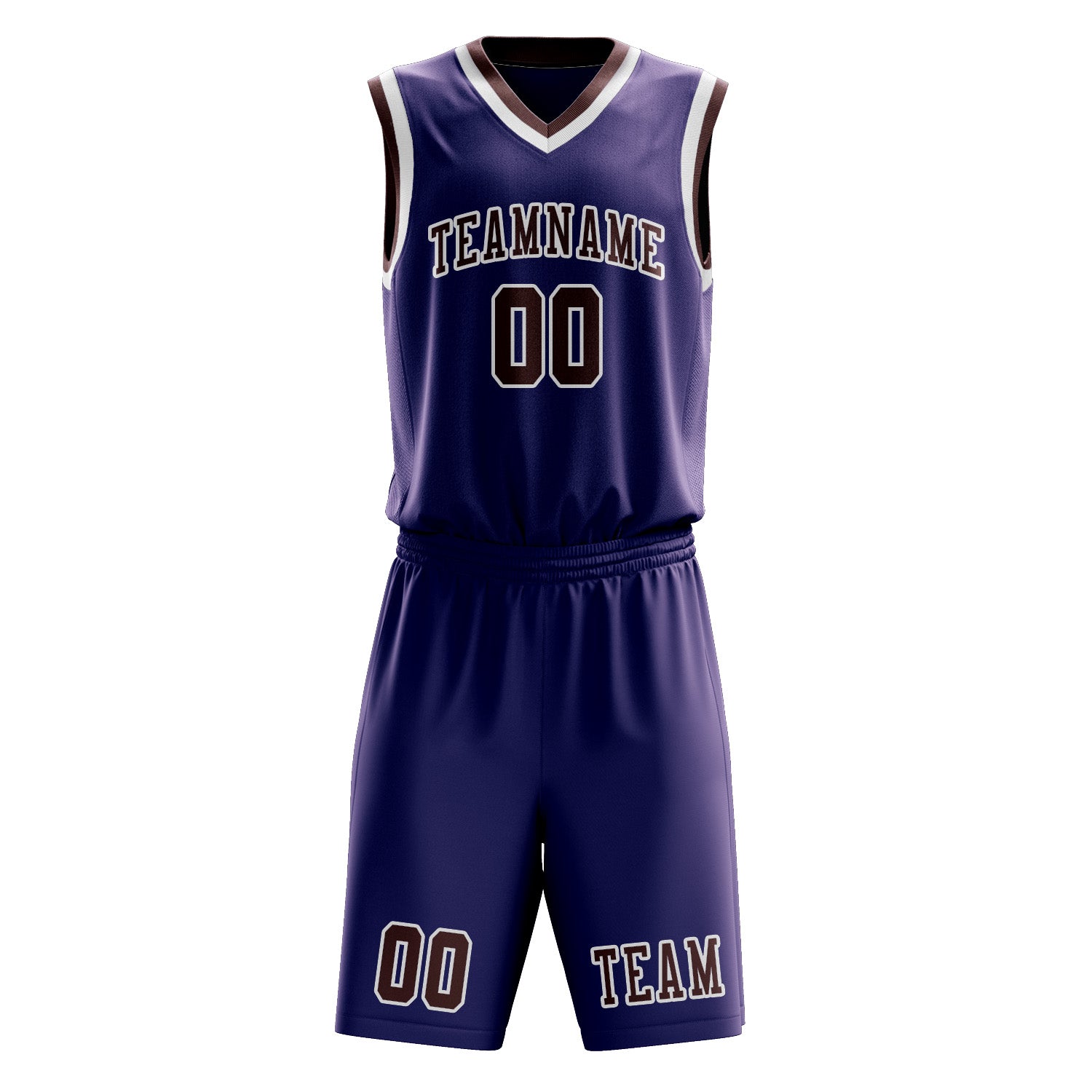 Benutzerdefiniertes Professionelles Lila Karmesinrot Basketballtrikot-Set