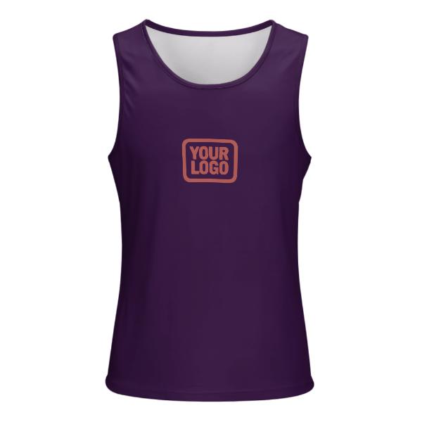 Maßgeschneidertes Lila Kupferrose Herren Tanktop