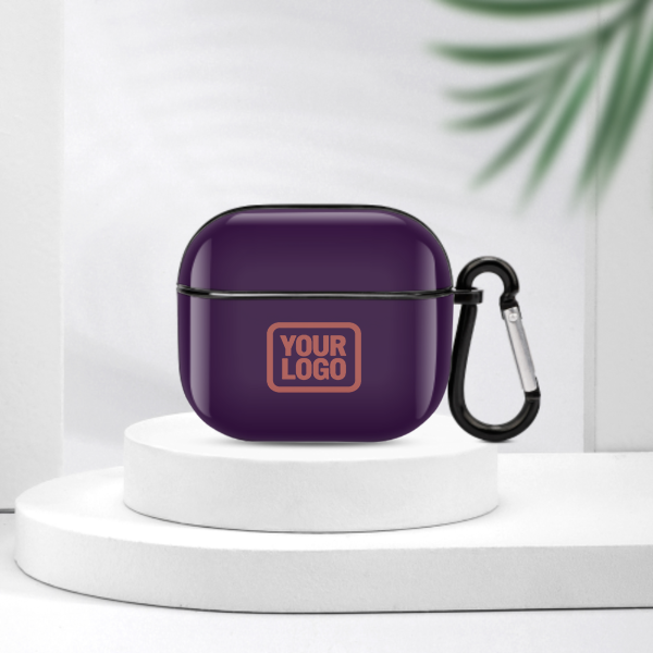 Maßgeschneidertes Lila Kupferrose AirPods-Hülle (3. Generation)