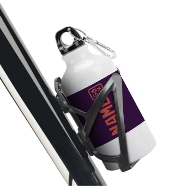 Maßgeschneidertes Lila Kupferrose Sportflasche