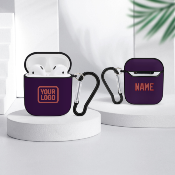 Maßgeschneidertes Lila Kupferrose AirPods-Hülle