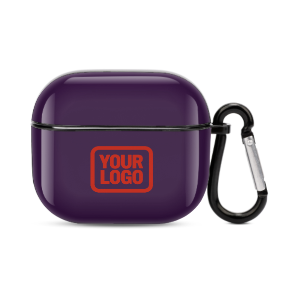 Maßgeschneidertes Lila Orangerot AirPods-Hülle (3. Generation)