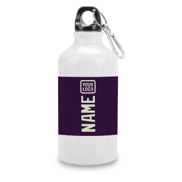 Maßgeschneidertes Lila Beige Sportflasche