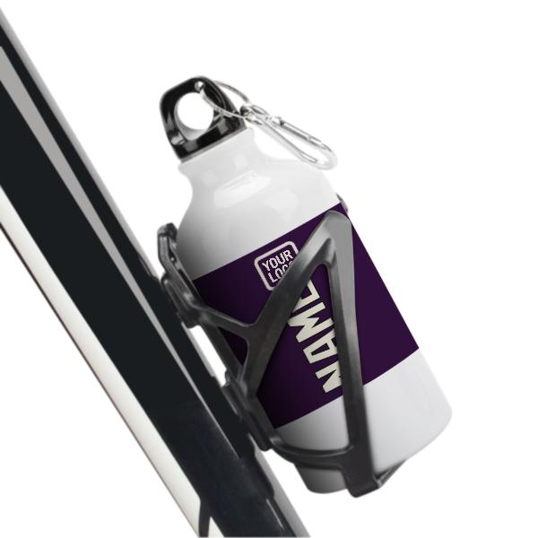 Maßgeschneidertes Lila Beige Sportflasche