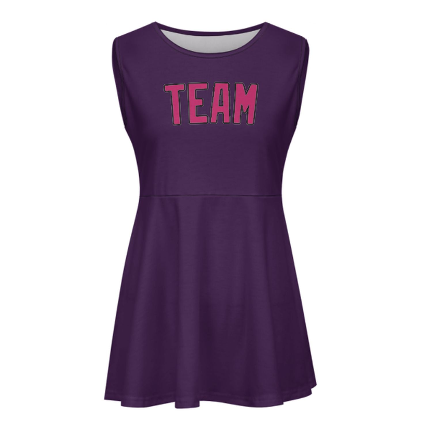 Abito da cheerleader viola e rosa personalizzato
