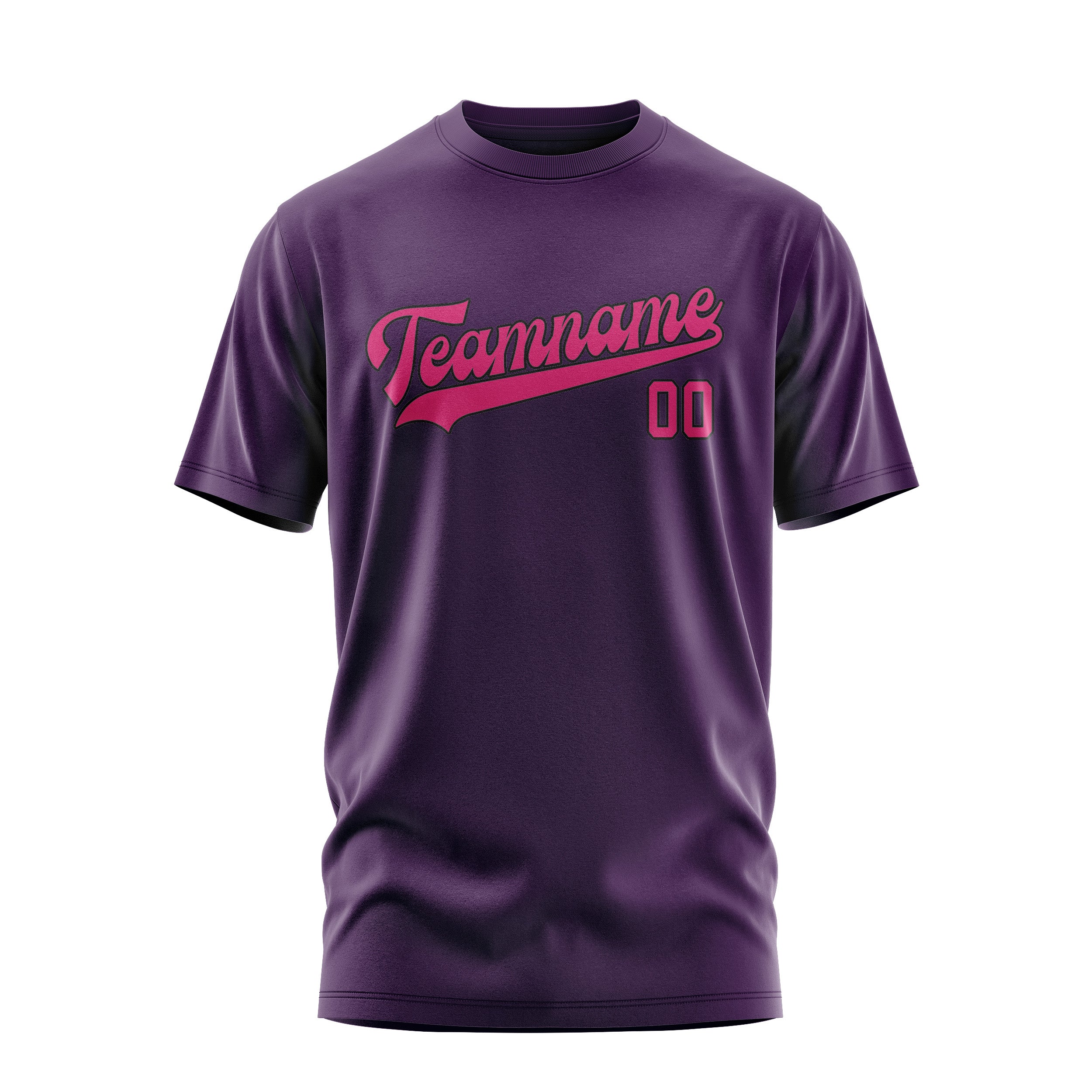 Maßgeschneidertes Lila Rosarot T-Shirt