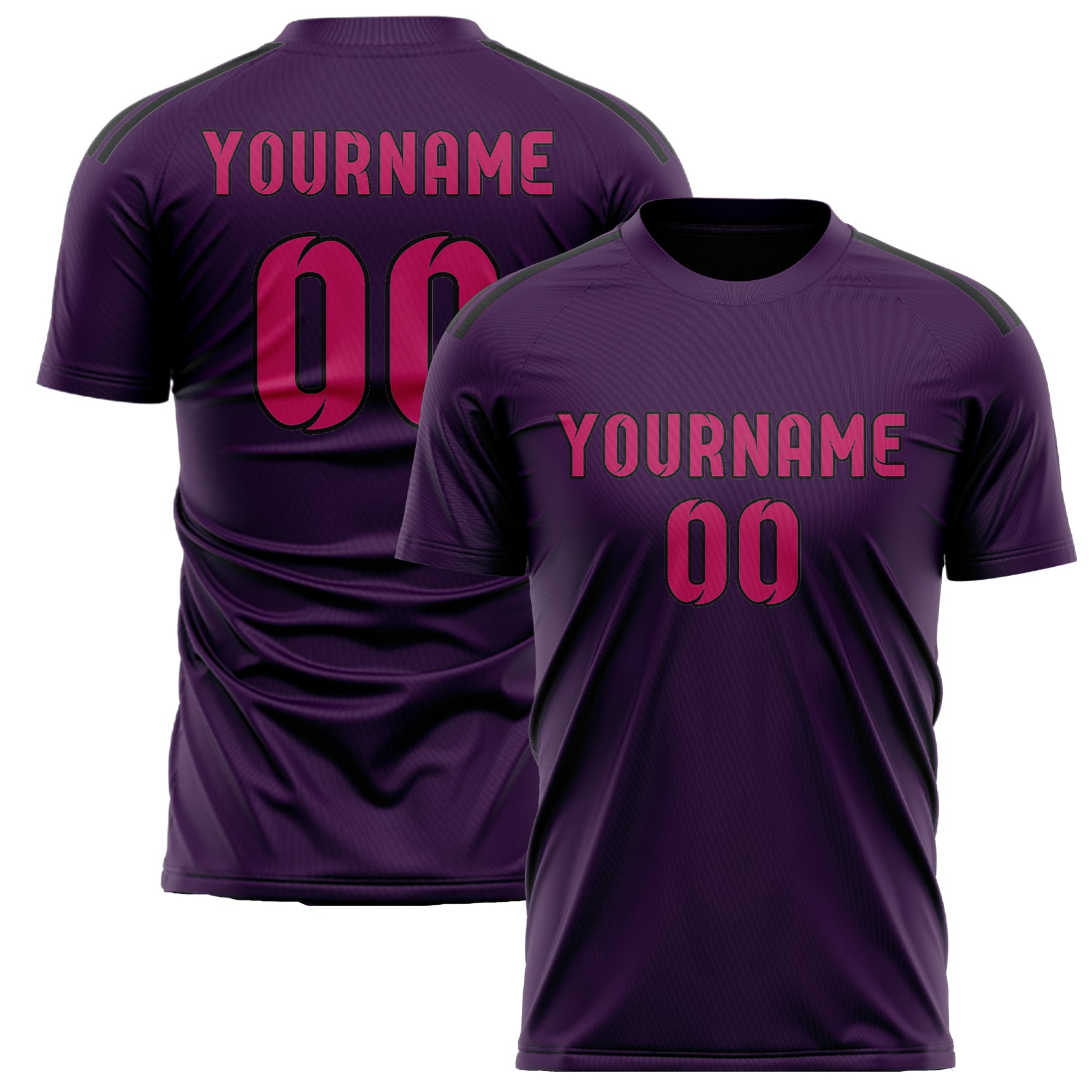 Benutzerdefiniertes Professionelles Lila Rosarot Fußballtrikot