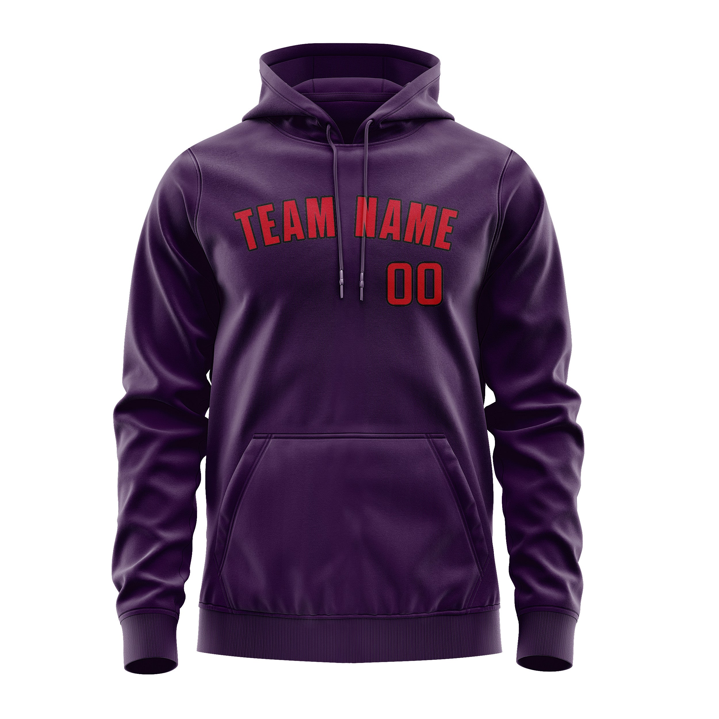 Maßgeschneidertes Lila Rot Hoodie