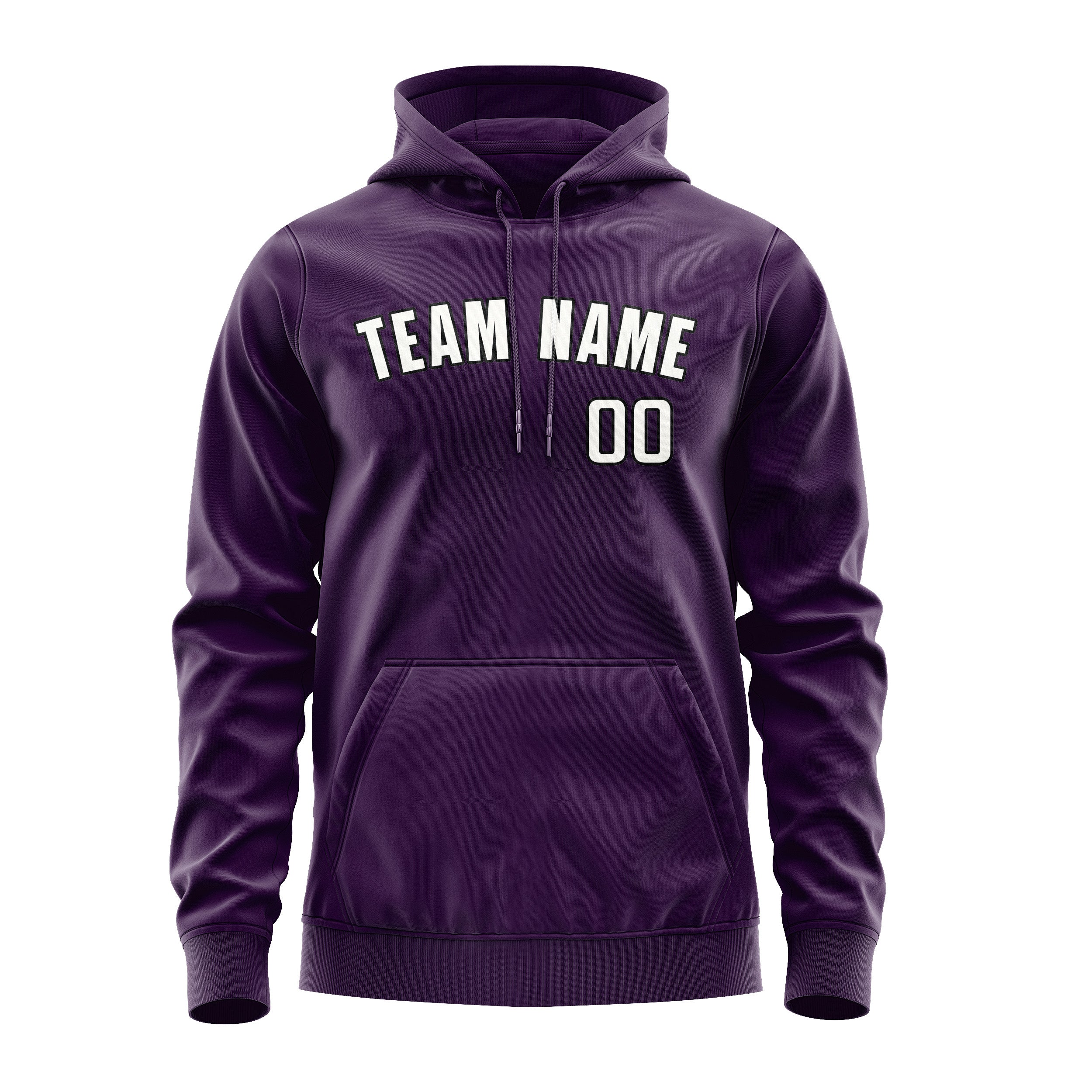 Maßgeschneidertes Lila Weiß Hoodie