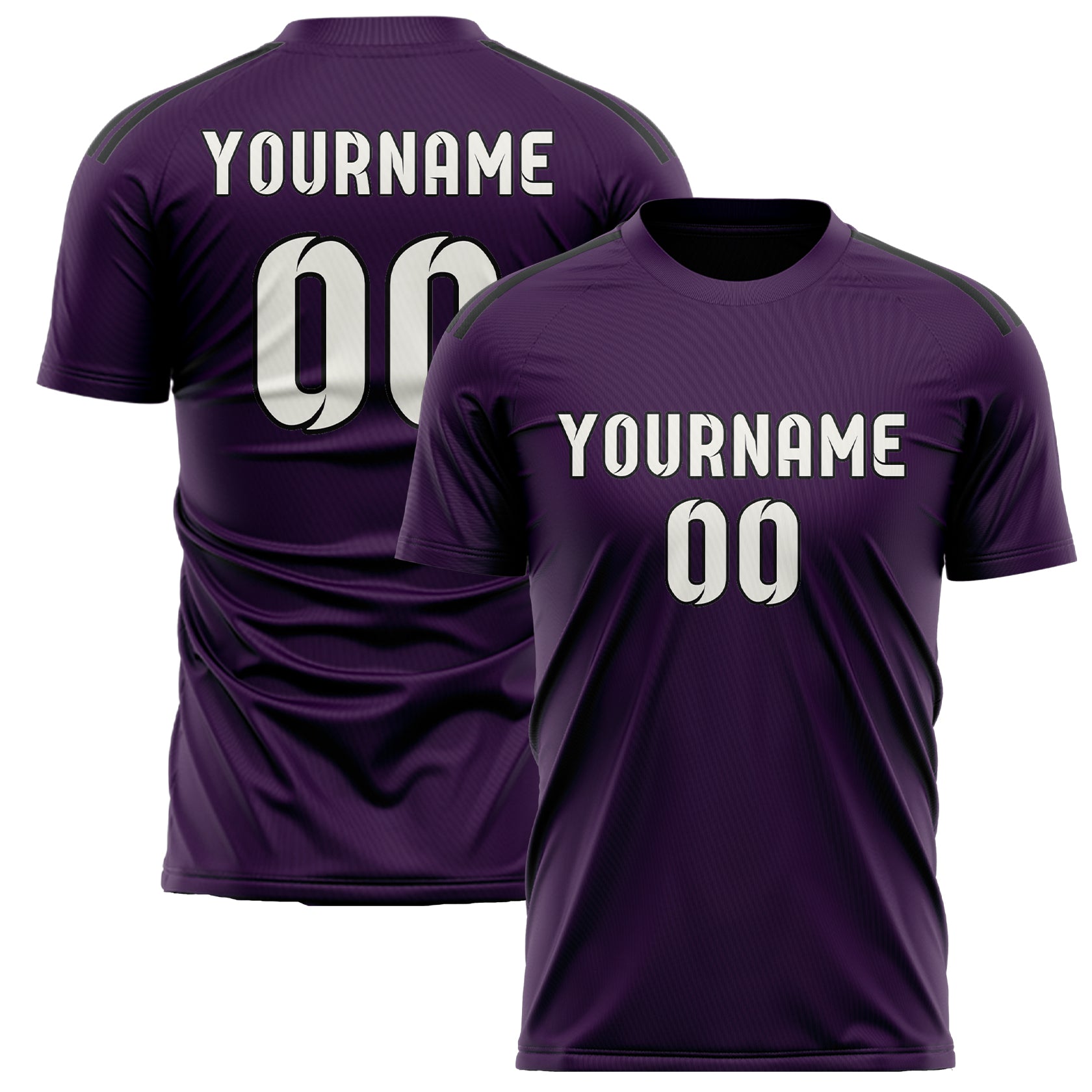Benutzerdefiniertes Professionelles Lila Weiß Fußballtrikot
