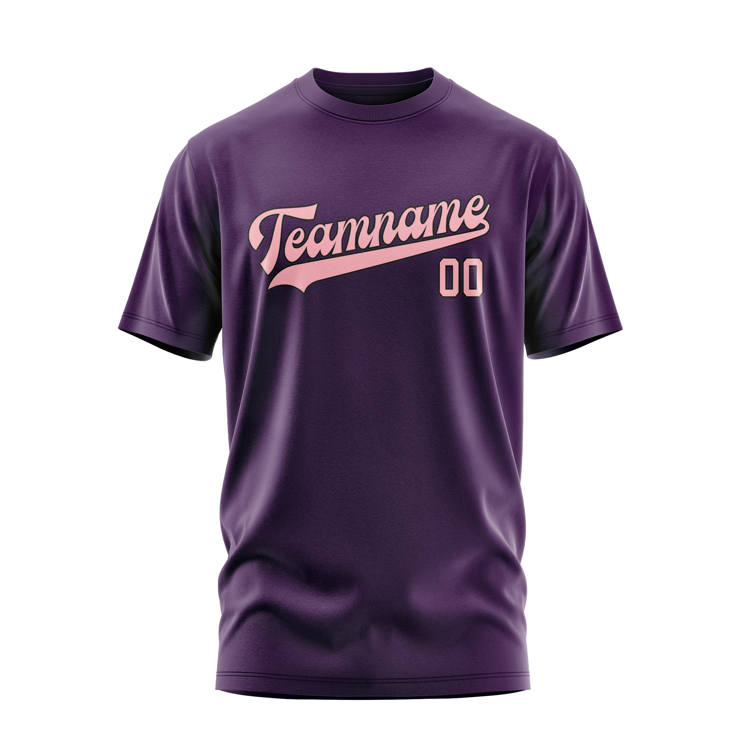 Maßgeschneidertes Lila Rosa T-Shirt
