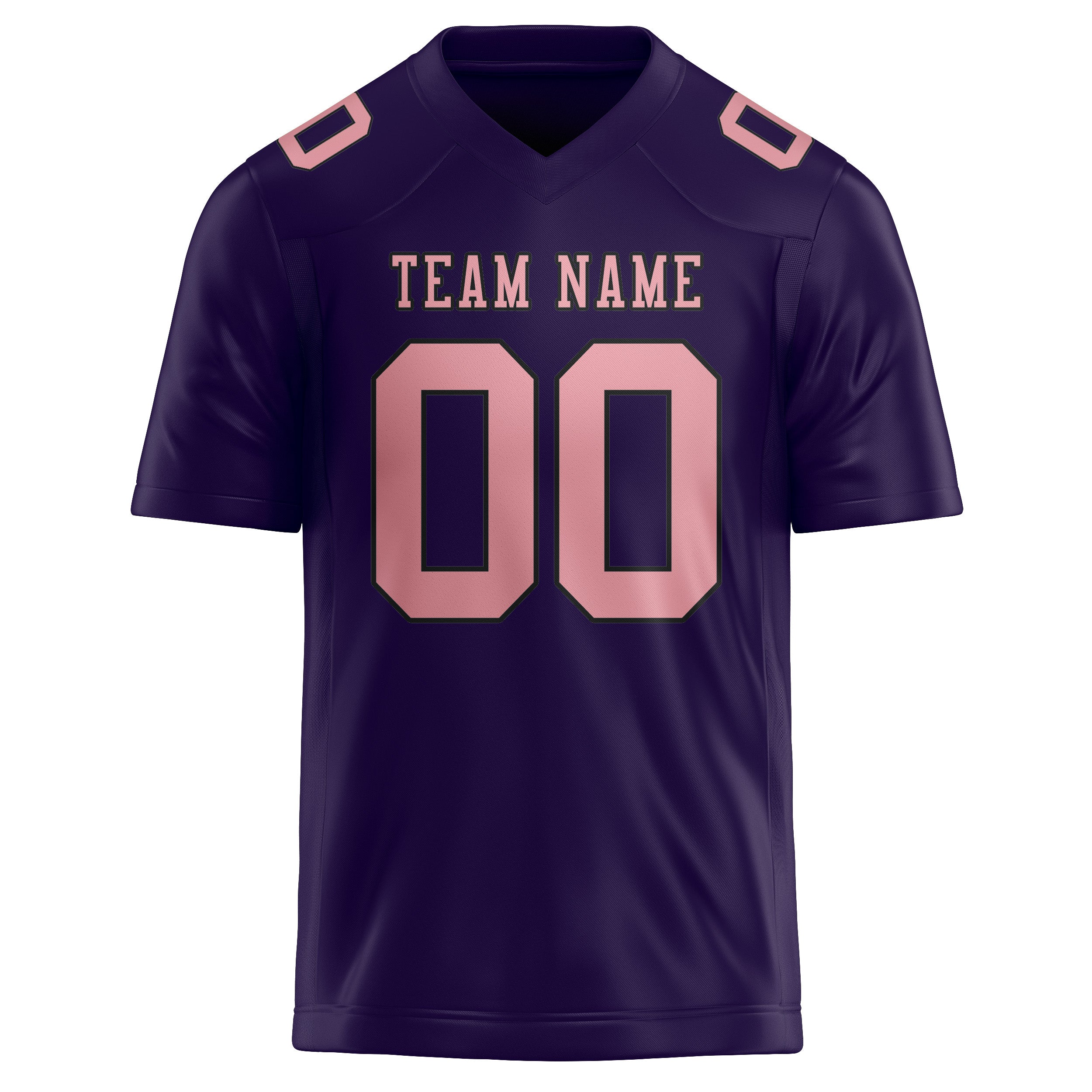 Maßgeschneidertes Professionelles Lila Rosa Rugbytrikot