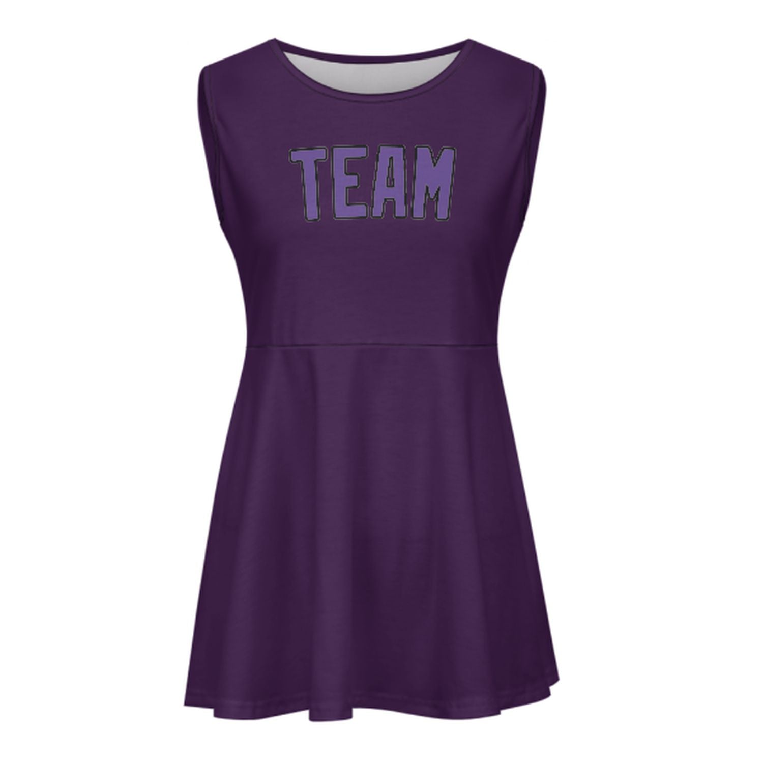 Maßgeschneidertes Lila Lavendel Cheerleader-Kleid