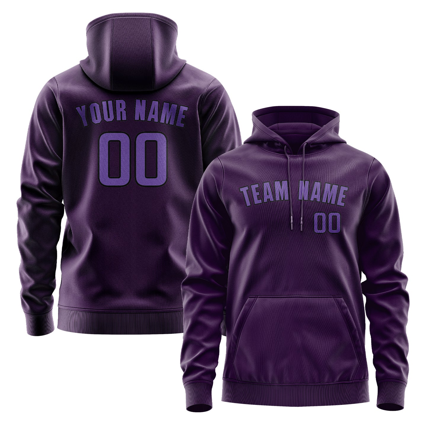 Maßgeschneidertes Lila Lavendel Hoodie