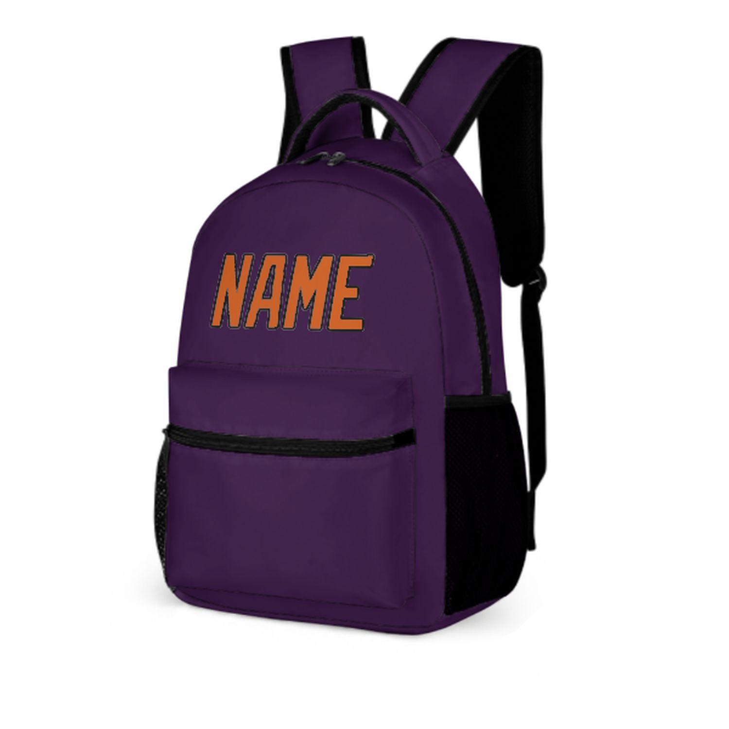 Maßgeschneidertes Lila Orange Kinderrucksack