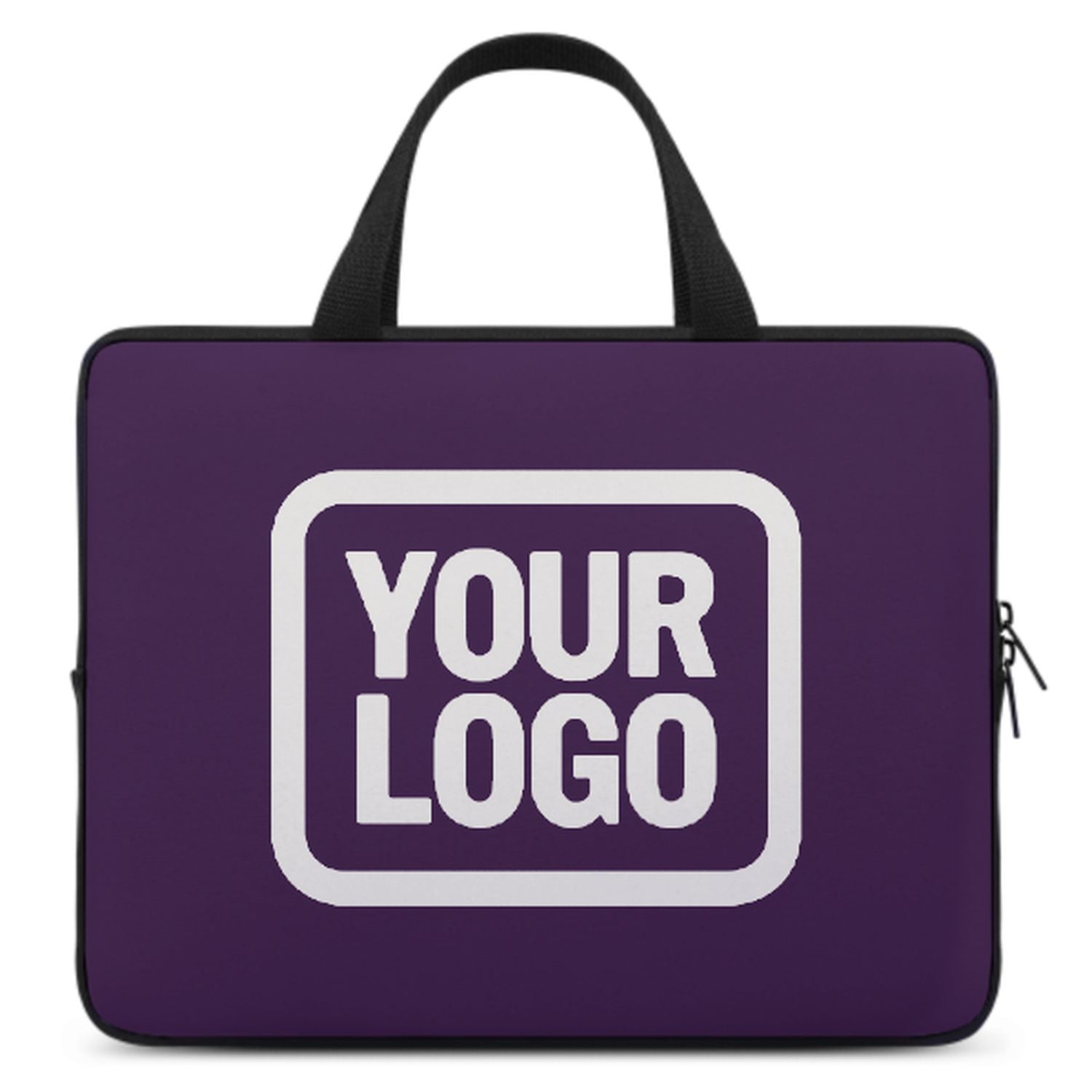 Maßgeschneidertes Lila White Laptop Tasche