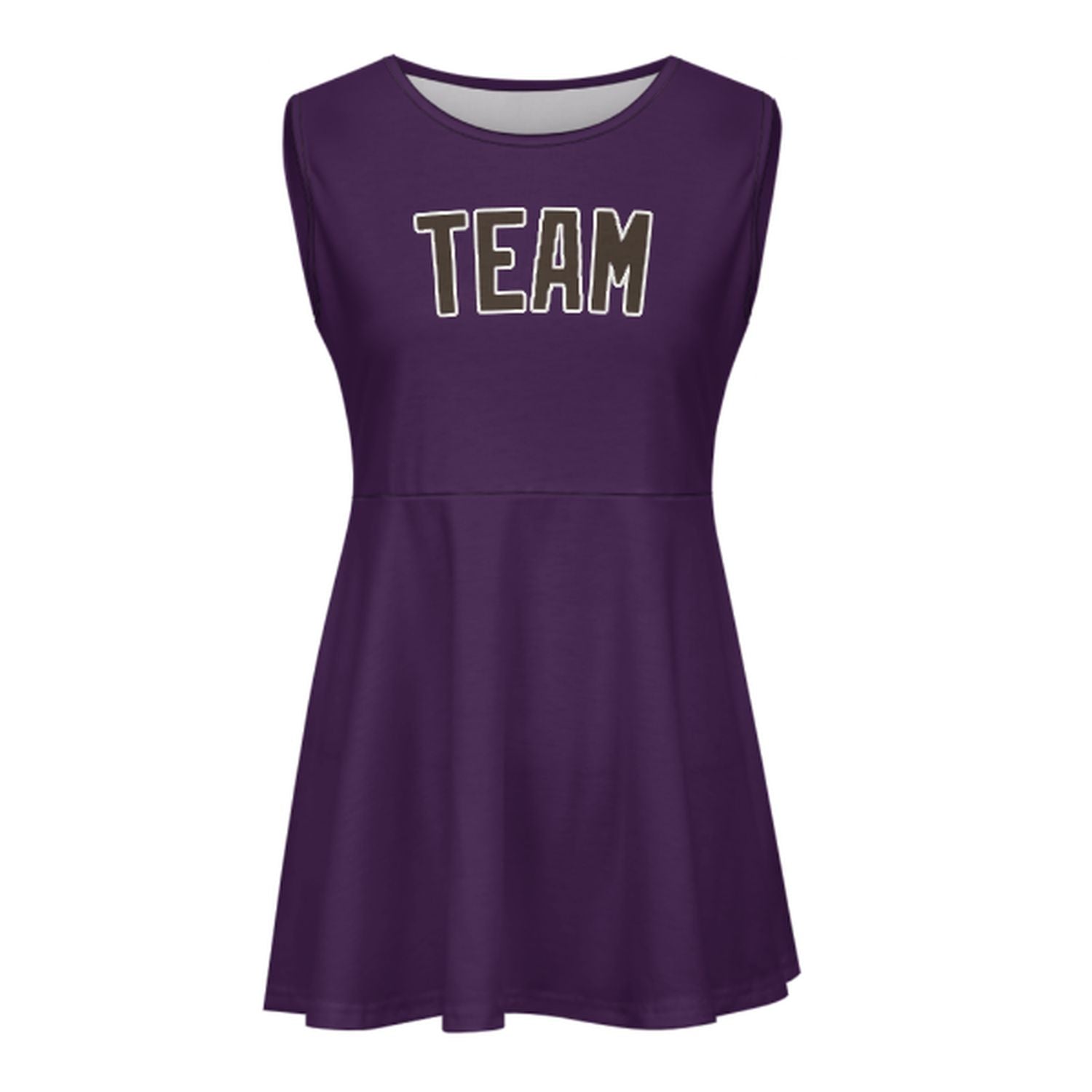 Maßgeschneidertes Lila Braun Cheerleader-Kleid