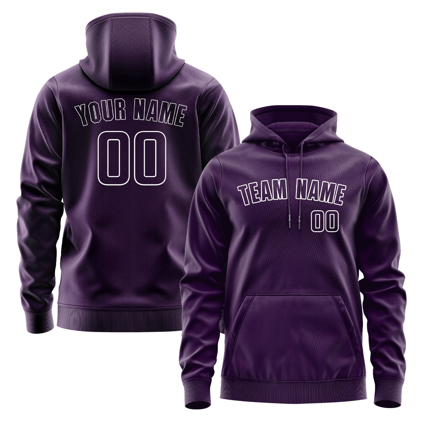 Maßgeschneidertes Lila Lila Hoodie