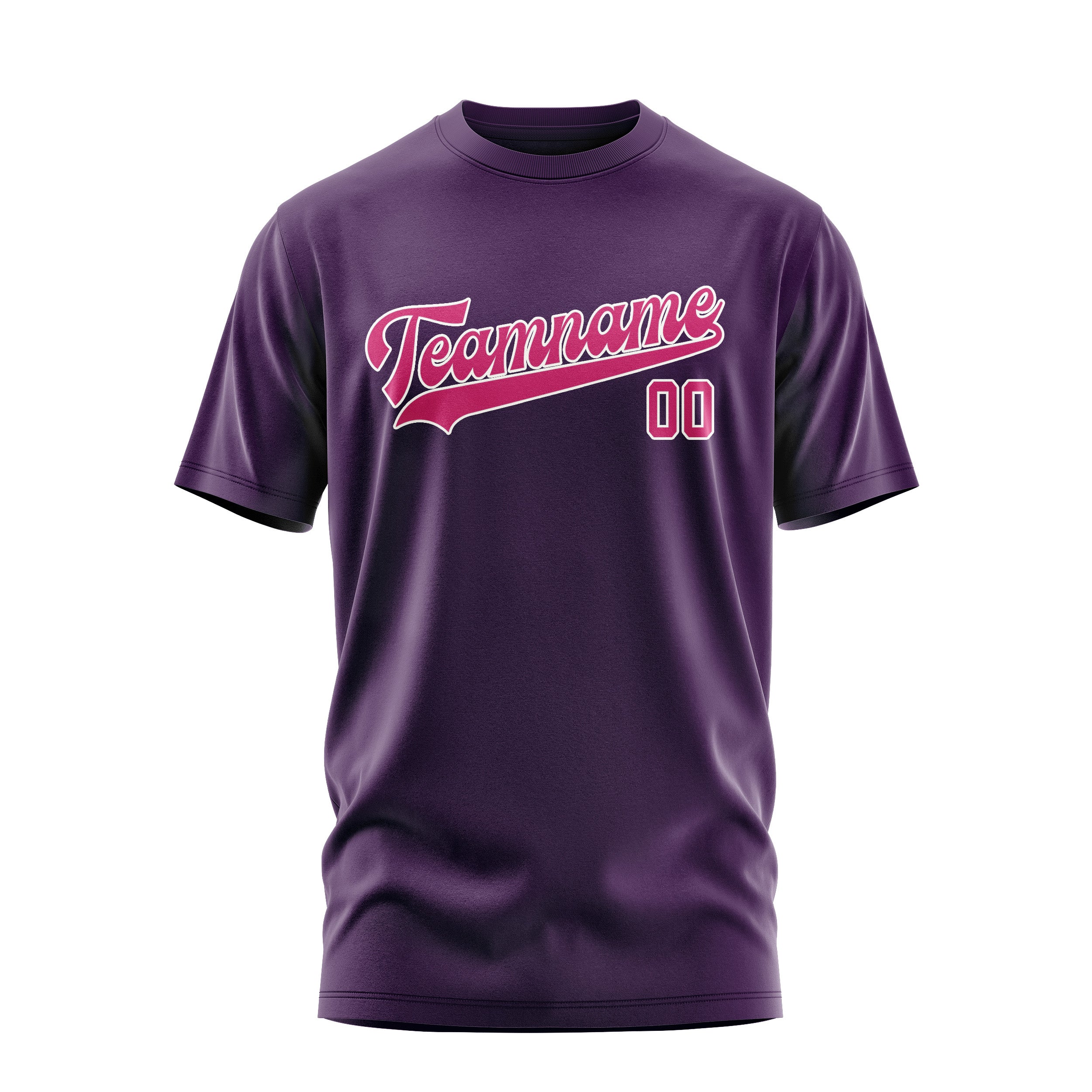 Maßgeschneidertes Lila Rosarot T-Shirt