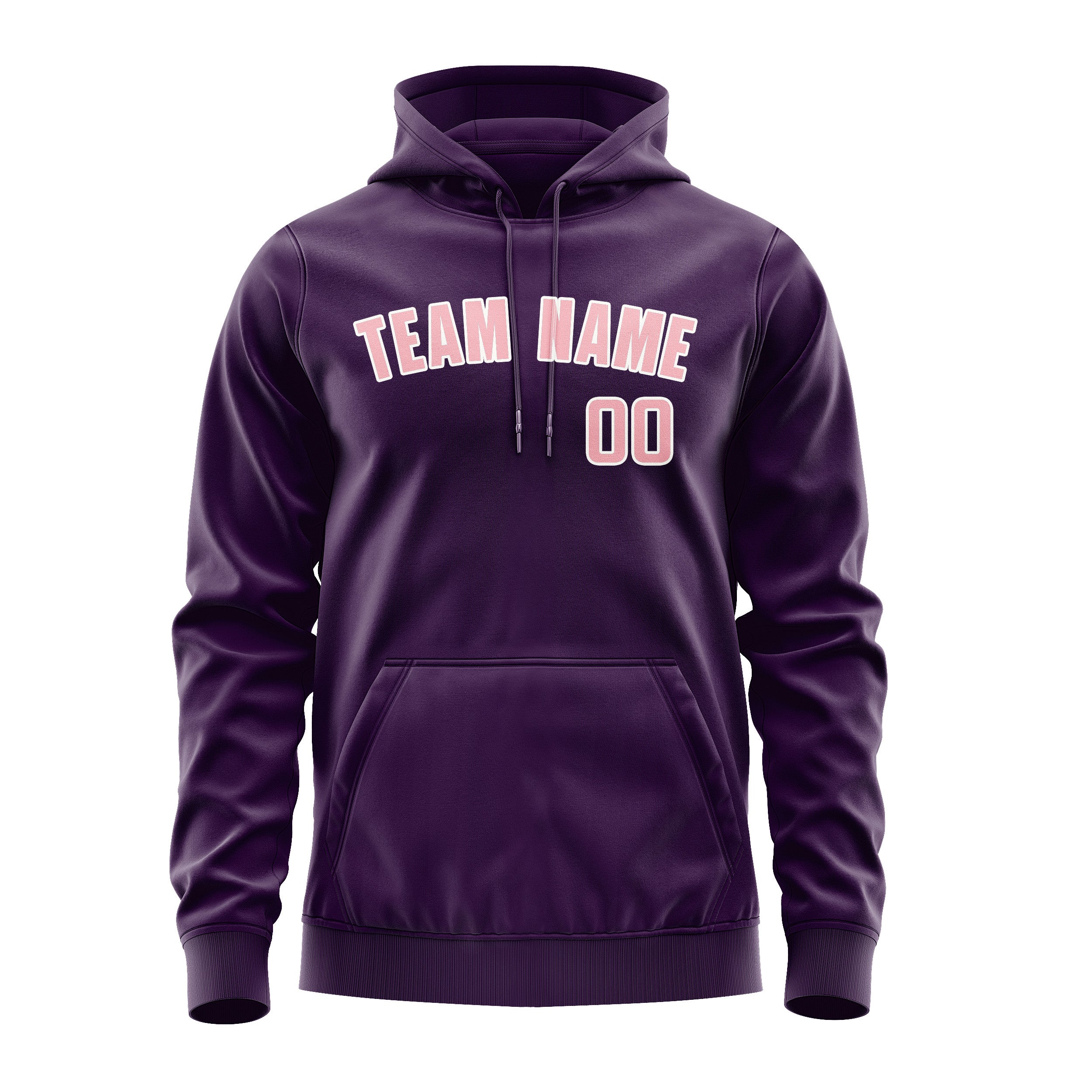 Maßgeschneidertes Lila Rosa Hoodie
